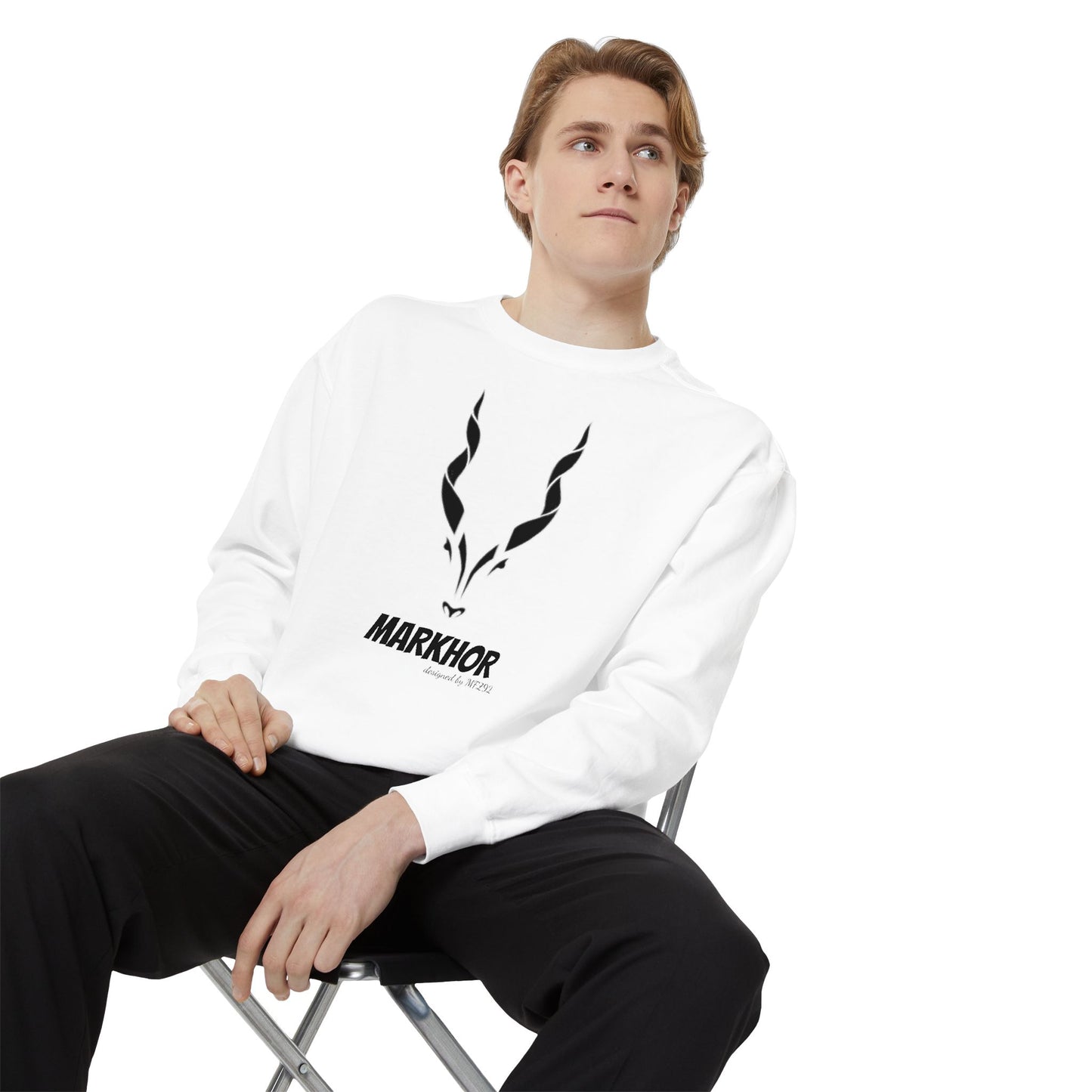 MARKHOR Designed by MFZ92 Unisex Garment-Dyed Sweatshirt