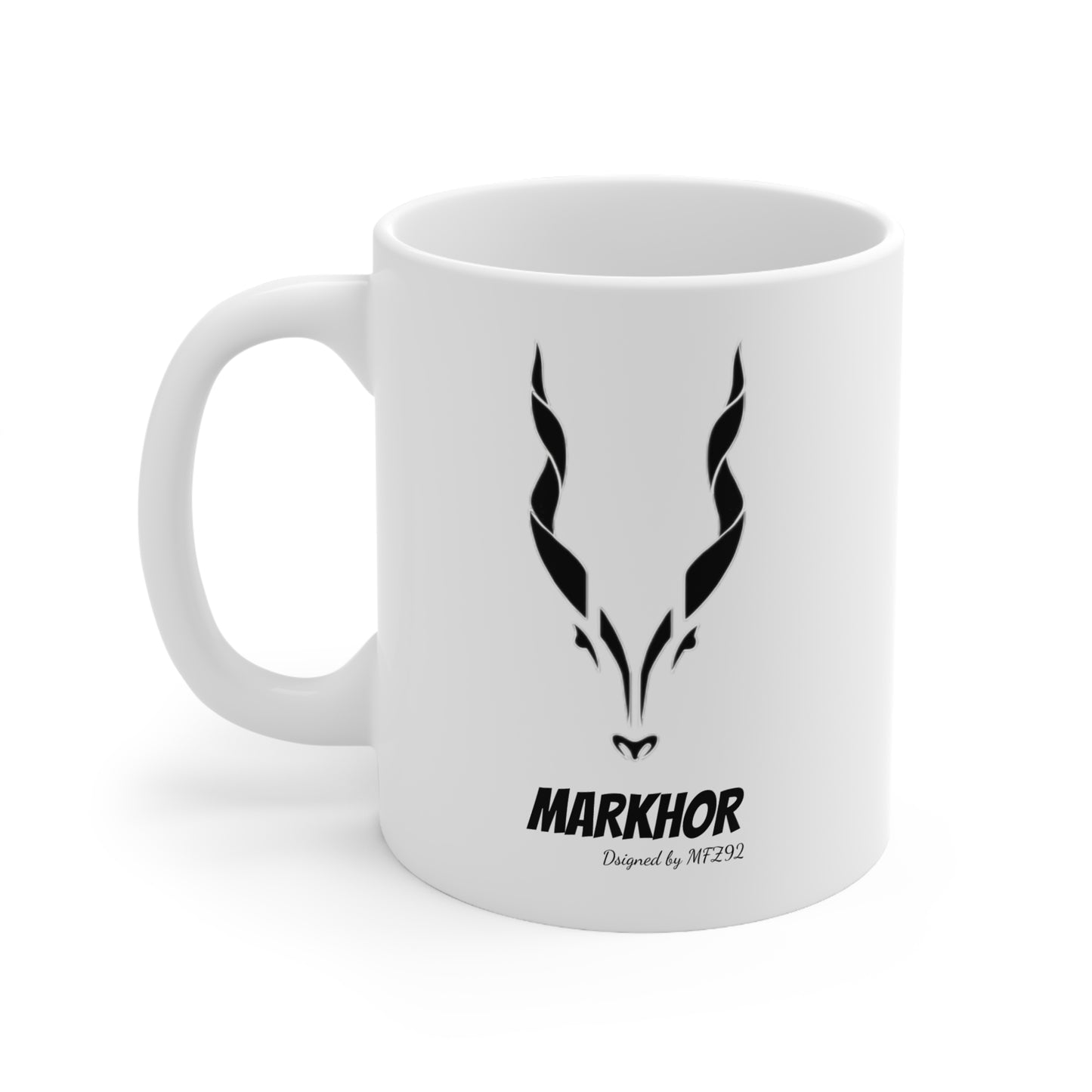 MARKHOR Dsigned by MFZ92 Ceramic Coffee Cups, 11oz, 15oz