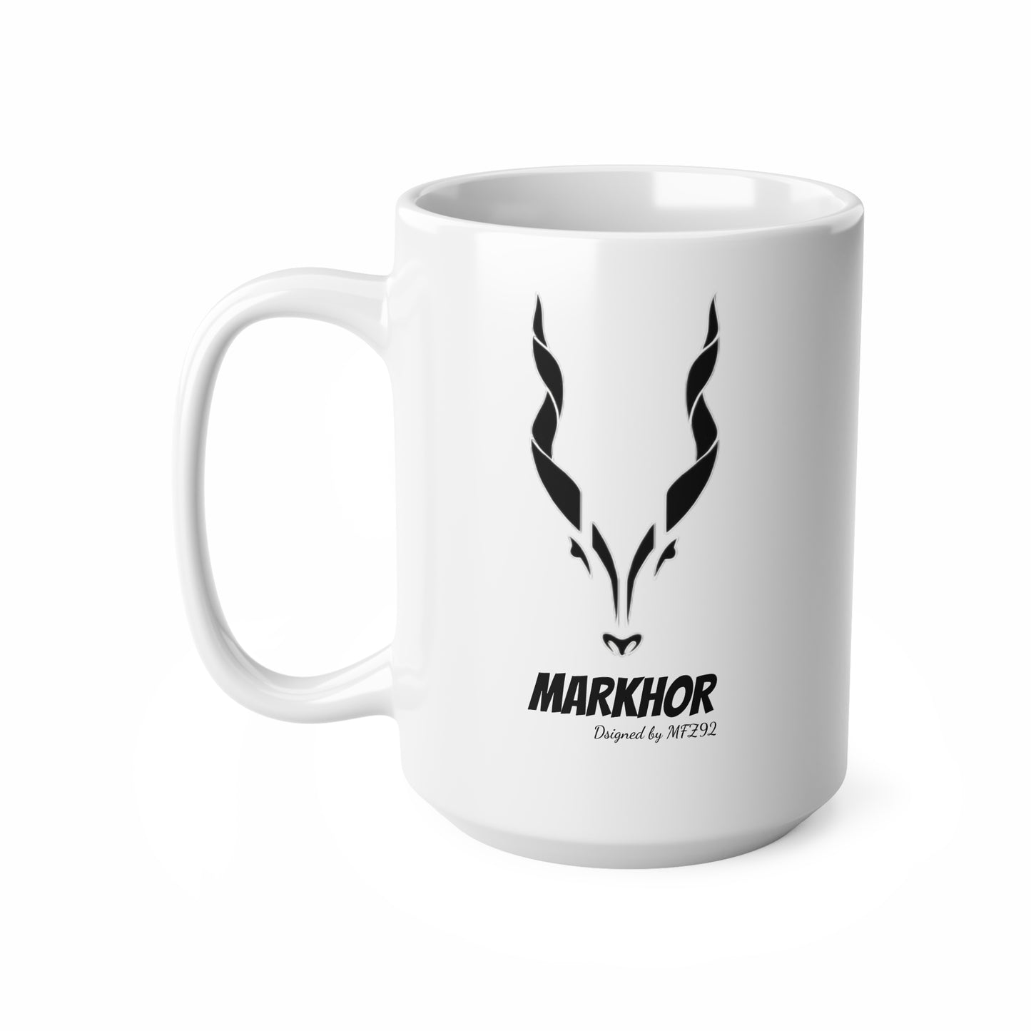 MARKHOR Dsigned by MFZ92 Ceramic Coffee Cups, 11oz, 15oz