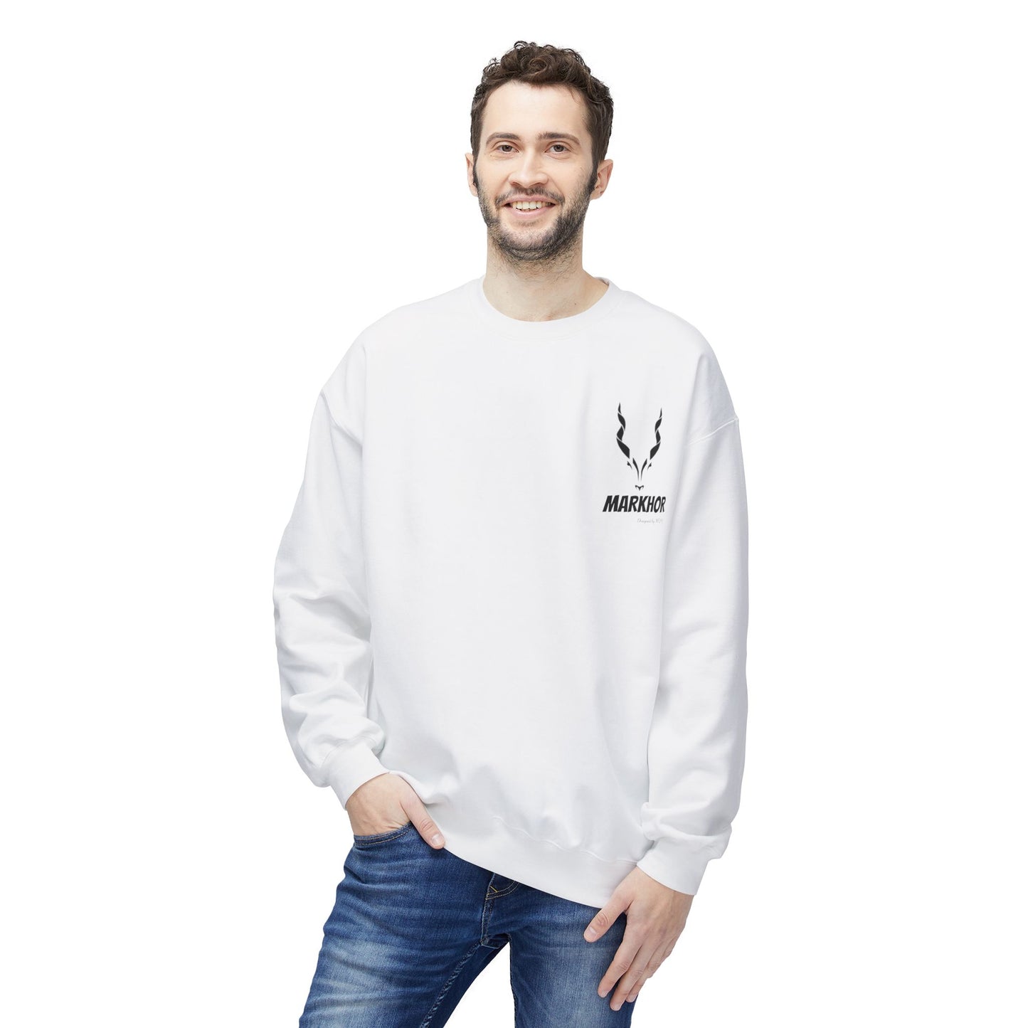 MARKHOR Designed by MFZ92 Unisex Midweight Softstyle Fleece Crewneck Sweatshirt