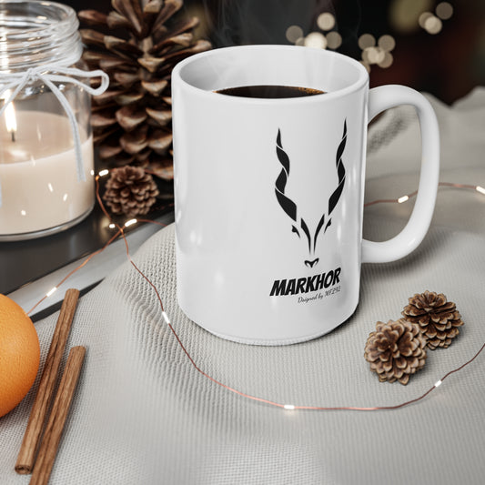 MARKHOR Dsigned by MFZ92 Ceramic Coffee Cups, 11oz, 15oz