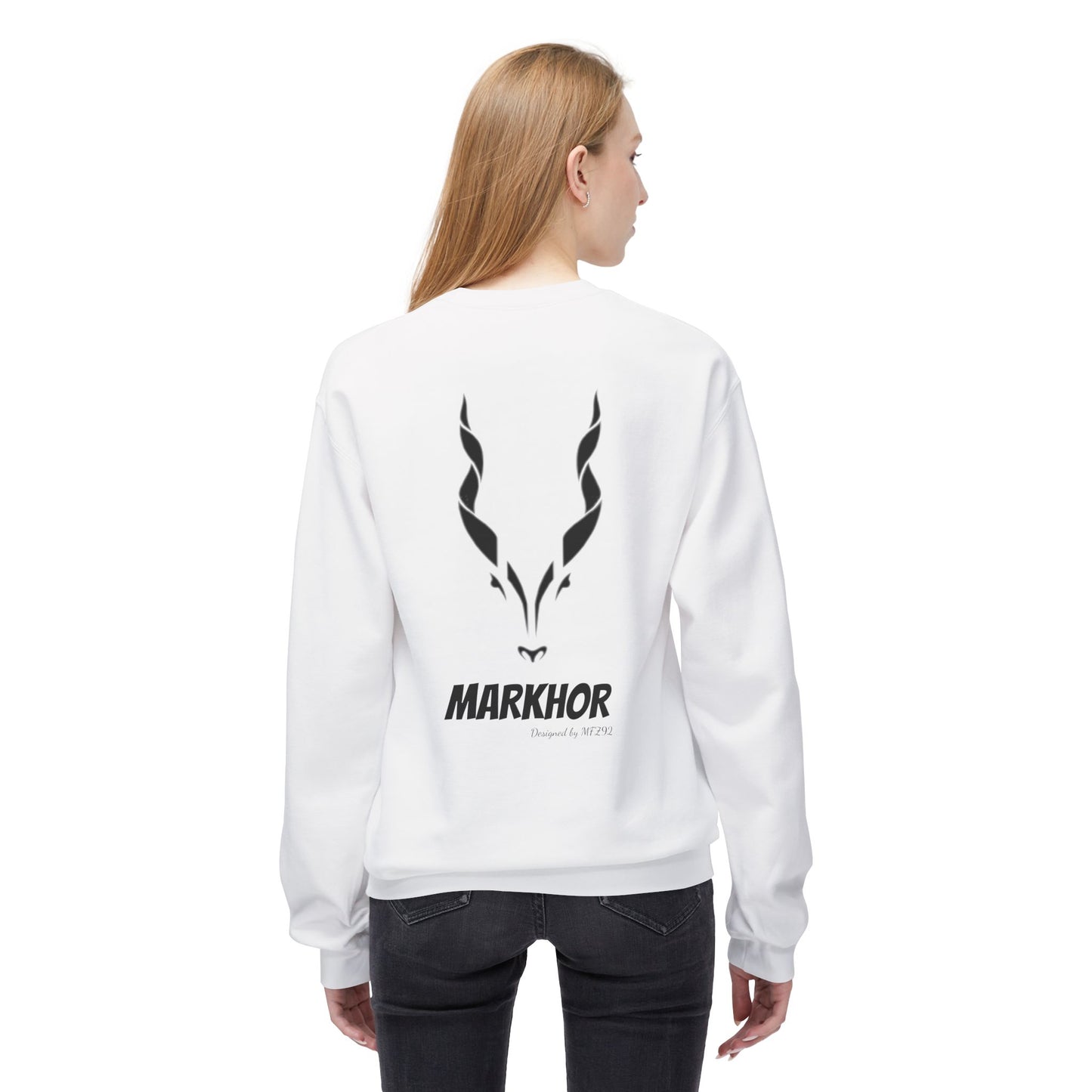 MARKHOR Designed by MFZ92 Unisex Midweight Softstyle Fleece Crewneck Sweatshirt